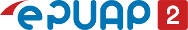 Infografika przedstawiająca logo ePUAP2-elektroniczna Platforma Usług Administracji Publicznej
